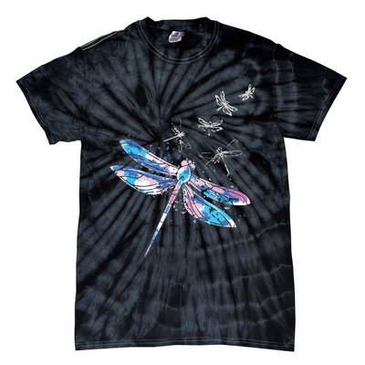 Wildlife Animal Insect Nature Gift Dragonfly Tie-Dye T-Shirt