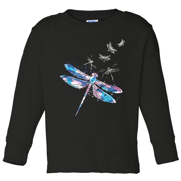 Wildlife Animal Insect Nature Gift Dragonfly Toddler Long Sleeve Shirt