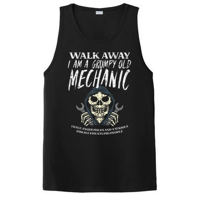 Walk Away Im Grumpy Old Mechanic Funny Garage Grandpa PosiCharge Competitor Tank