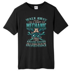 Walk Away I'm A Grumpy Old Mechanic  Tall Fusion ChromaSoft Performance T-Shirt