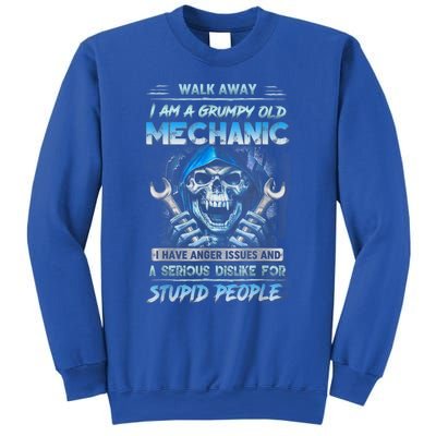 Walk Away I Am A Grumpy Old Mechanic I Have Anger Issues Sweatshirt