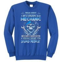 Walk Away I Am A Grumpy Old Mechanic I Have Anger Issues Tall Sweatshirt