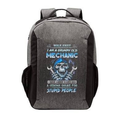 Walk Away I Am A Grumpy Old Mechanic I Have Anger Issues Vector Backpack