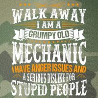 Walk Away I Am A Grumpy Old Mechanic I Have Anger Issues Legacy Tie Dye Trucker Hat