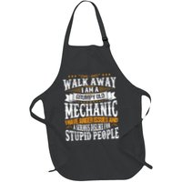 Walk Away I Am A Grumpy Old Mechanic I Have Anger Issues Apron