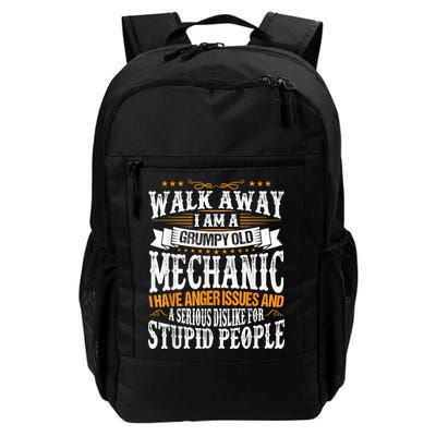 Walk Away I Am A Grumpy Old Mechanic I Have Anger Issues Backpack