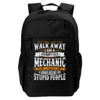 Walk Away I Am A Grumpy Old Mechanic I Have Anger Issues Backpack