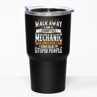 Walk Away I Am A Grumpy Old Mechanic I Have Anger Issues Tumbler