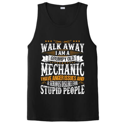 Walk Away I Am A Grumpy Old Mechanic I Have Anger Issues PosiCharge Competitor Tank