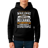Walk Away I Am A Grumpy Old Mechanic I Have Anger Issues Kids Hoodie