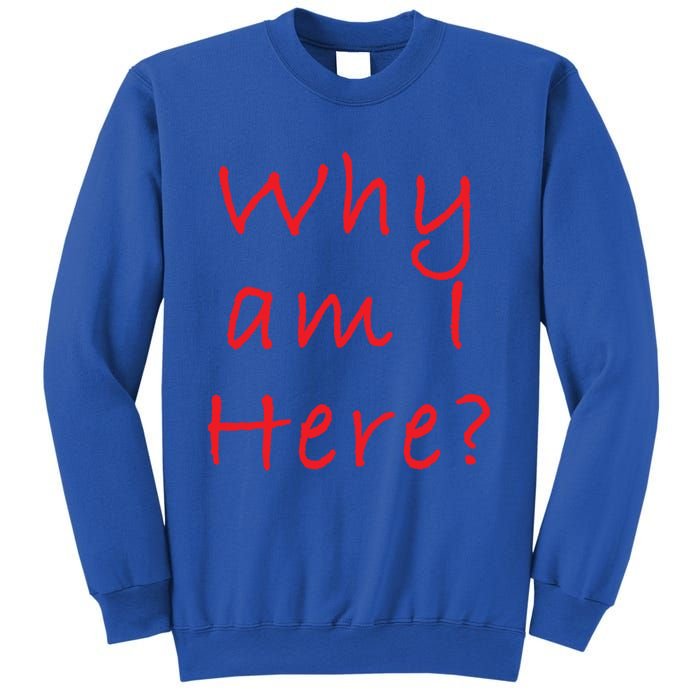 Why Am I Here? Sarcastically Funny Quote Gift Sweatshirt