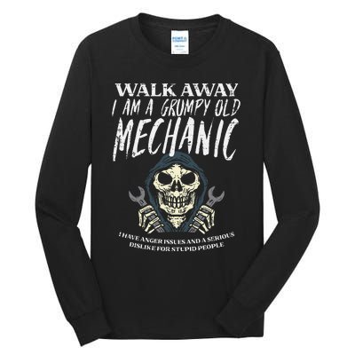 Walk Away Im Grumpy Old Mechanic Tall Long Sleeve T-Shirt