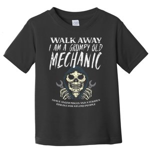 Walk Away Im Grumpy Old Mechanic Toddler T-Shirt