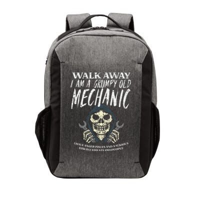 Walk Away Im Grumpy Old Mechanic Vector Backpack