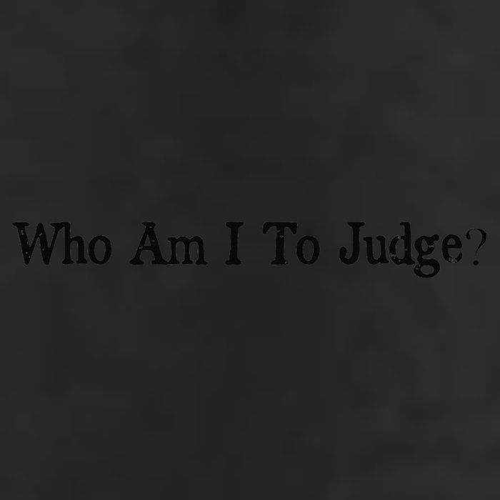 Who Am I To Judge Quote Design 25L Jumbo Tote