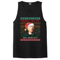 Where Am I Santa Joe Biden Merry Uh Uh Ugly Christmas PosiCharge Competitor Tank