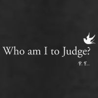 Who Am I To Judge 7 Panel Mesh Trucker Snapback Hat
