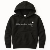Who Am I To Judge Kids Hoodie