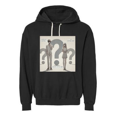 Who Am I Voting Garment-Dyed Fleece Hoodie