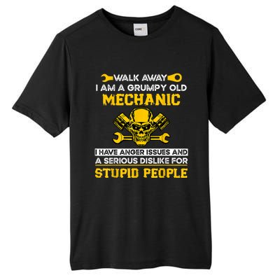 Walk Away I Am A Grumpy Old Mechanic I Have Anger Issues Tall Fusion ChromaSoft Performance T-Shirt