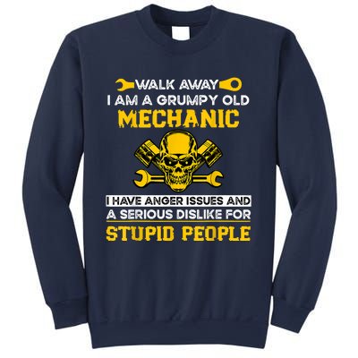 Walk Away I Am A Grumpy Old Mechanic I Have Anger Issues Sweatshirt