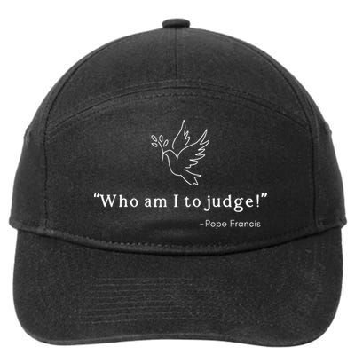 Who Am I To Judge For Christian 7-Panel Snapback Hat