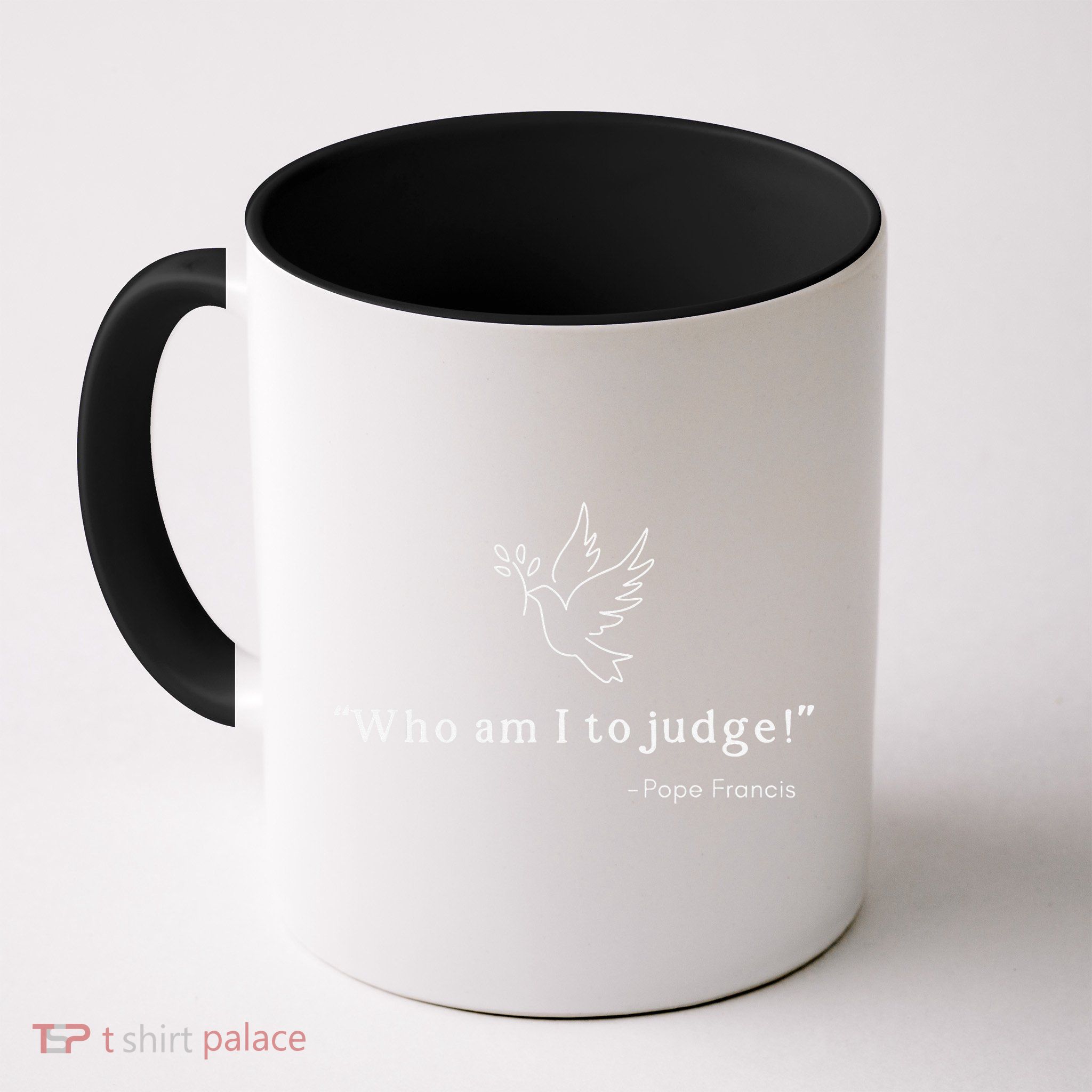 Who Am I To Judge For Christian Mug