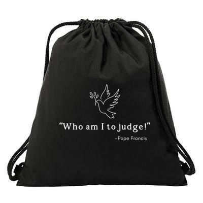 Who Am I To Judge For Christian Drawstring Bag
