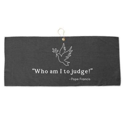 Who Am I To Judge For Christian Large Microfiber Waffle Golf Towel