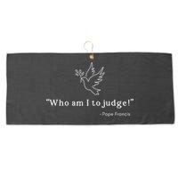 Who Am I To Judge For Christian Large Microfiber Waffle Golf Towel