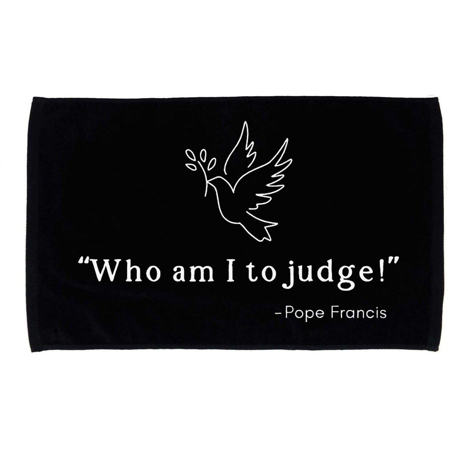 Who Am I To Judge For Christian Microfiber Hand Towel