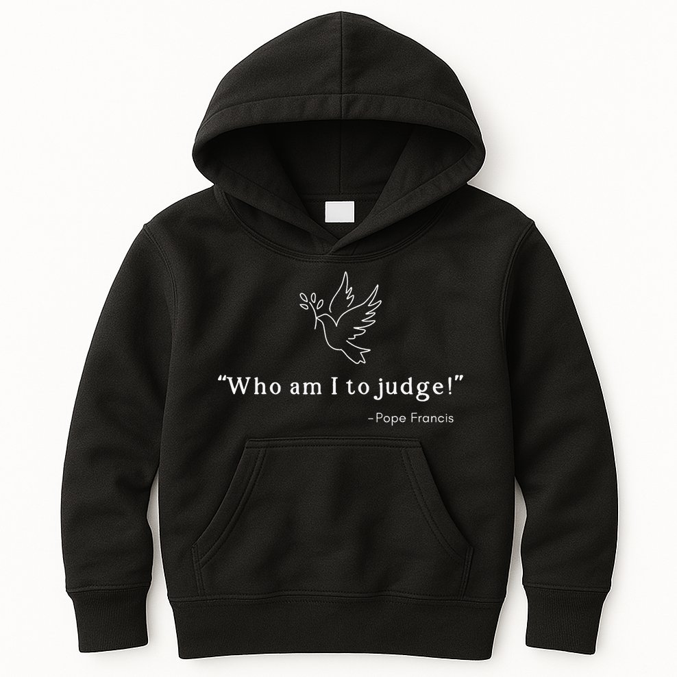 Who Am I To Judge For Christian Kids Hoodie