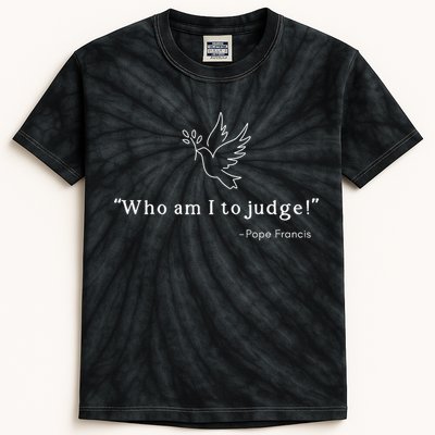 Who Am I To Judge For Christian Kids Tie-Dye T-Shirt