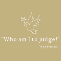 Who Am I To Judge For Christian Button
