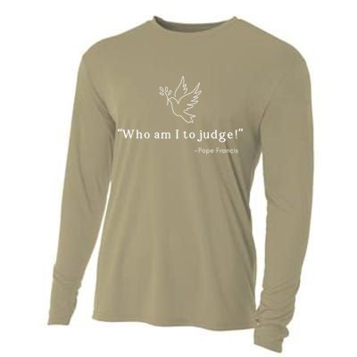 Who Am I To Judge For Christian Cooling Performance Long Sleeve Crew