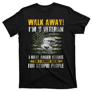 Walk Away! I'm A Veteran Amy T-Shirt