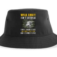 Walk Away! I'm A Veteran Amy Sustainable Bucket Hat