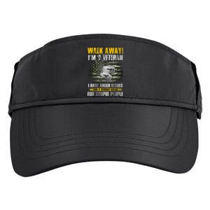 Walk Away! I'm A Veteran Amy Adult Drive Performance Visor