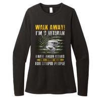 Walk Away! I'm A Veteran Amy Womens CVC Long Sleeve Shirt