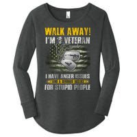 Walk Away! I'm A Veteran Amy Women's Perfect Tri Tunic Long Sleeve Shirt