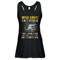 Walk Away! I'm A Veteran Amy Ladies Essential Flowy Tank