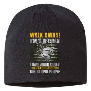 Walk Away! I'm A Veteran Amy Sustainable Beanie