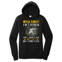 Walk Away! I'm A Veteran Amy Women's Pullover Hoodie