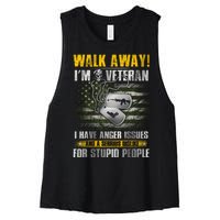 Walk Away! I'm A Veteran Amy Women's Racerback Cropped Tank