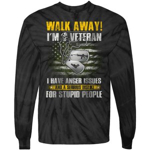 Walk Away! I'm A Veteran Amy Tie-Dye Long Sleeve Shirt