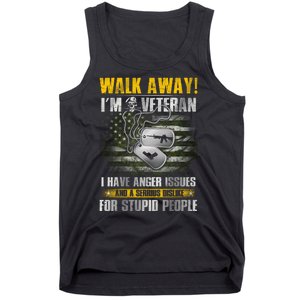 Walk Away! I'm A Veteran Amy Tank Top