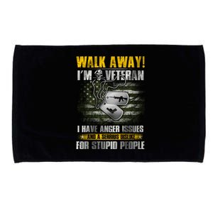 Walk Away! I'm A Veteran Amy Microfiber Hand Towel