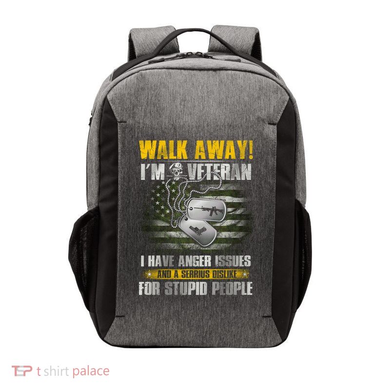 Walk Away! I'm A Veteran Amy Vector Backpack