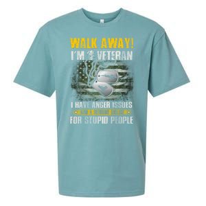 Walk Away! I'm A Veteran Amy Sueded Cloud Jersey T-Shirt