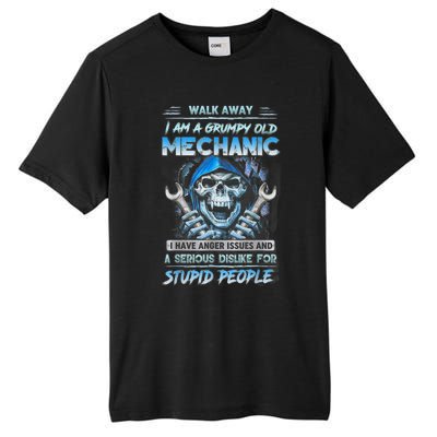 Walk Away I Am A Grumpy Old Mechanic I Have Anger Issues Tall Fusion ChromaSoft Performance T-Shirt